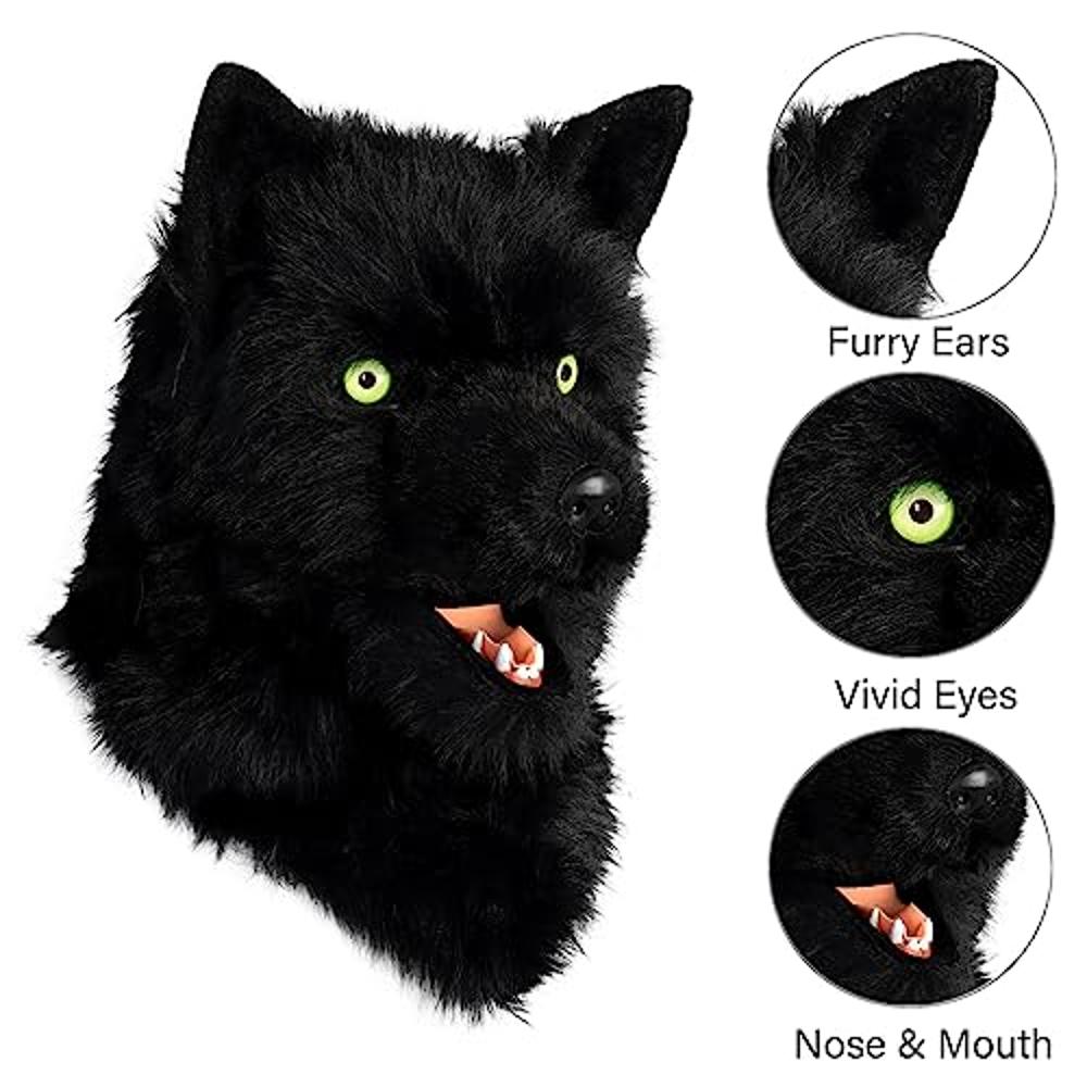 Nimble Mouth Wolf Mask/ Furry Mask /Realistic Animal Party Mask