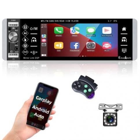 Autoradio - 1 DIN - Apple Carplay - Android Auto - Bluetooth - Usb