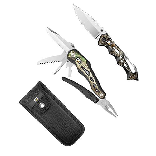 Real Tree Multi Tool 10-in-1 Camo Folding Knife, Full Size Pliers Spring  Loaded, 3-Inch Blade, Bottle Opener, Screwdriver, Saw, Wire Cutter, Glass  Break, Cut Wood, Rope, Camping, Outdoors - 630049ECE 