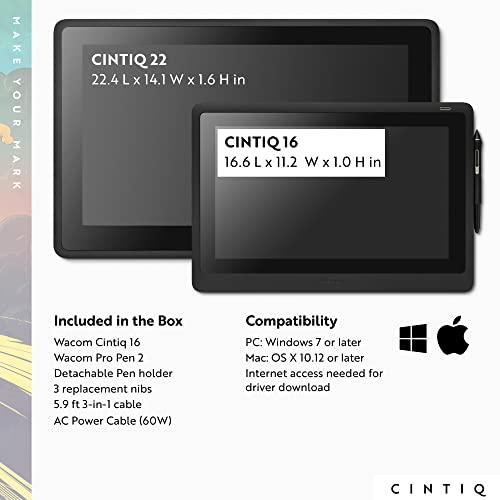 Wacom Cintiq 22 FHD Negro - Tableta Digital