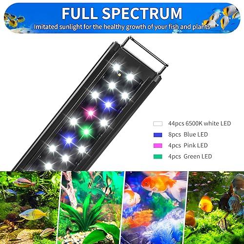 AQUANEAT LED Aquarium Light Full Spectrum for 24 Inch to 30 Inch Fish