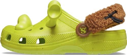  Crocs Unisex Classic Shrek Clogs, Lime Punch, 2 US Men