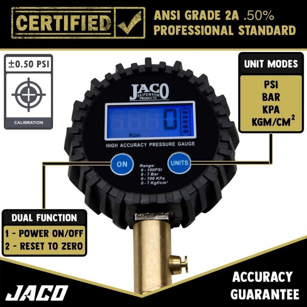 Motion Pro Medidor digital de presión de neumáticos 0-60 psi