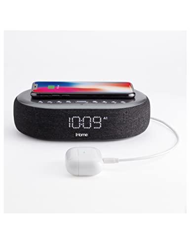 iHome TIMEBOOST Reloj despertador de carga inalámbrica con