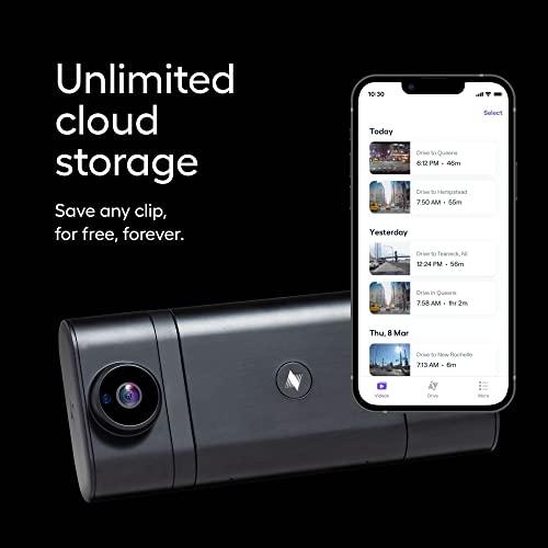 Nexar One 4K Connected Dash Cam - Front and Interior Facing Dual