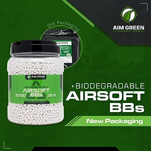 Aim Green BBS biodegradables para Airsoft, BBS Airsoft de 6 mm de