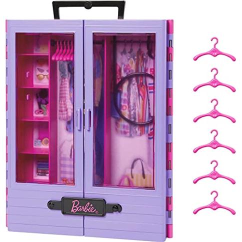 Barbie Fashionistas Playset Ultimate Closet con 6 perchas y