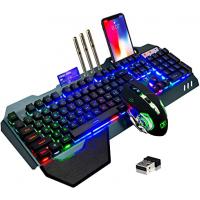  Razer Turret - Combo de teclado y mouse mecánicos inalámbricos  para PC, Xbox One, Xbox Series X y S: Chroma RGB/iluminación dinámica,  alfombrilla magnética retráctil para mouse - Batería de 40
