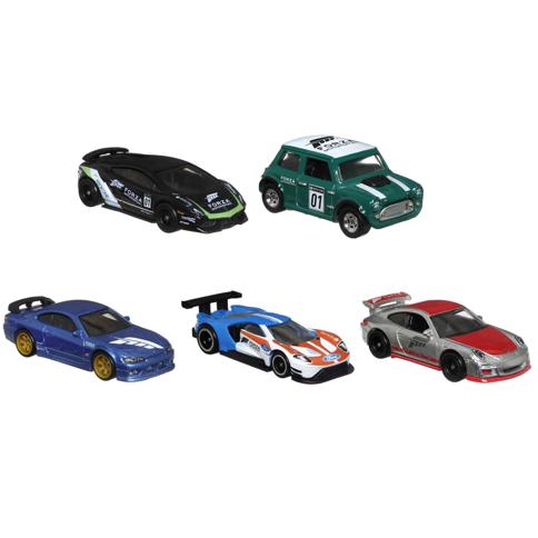 Hot Wheels Forza 5-Pack of Toy Video Game Race Cars, 1:64 Scale with  Authentic Details & Realistic Decos, Gift for Collectors & Kids 3 Years &  Up