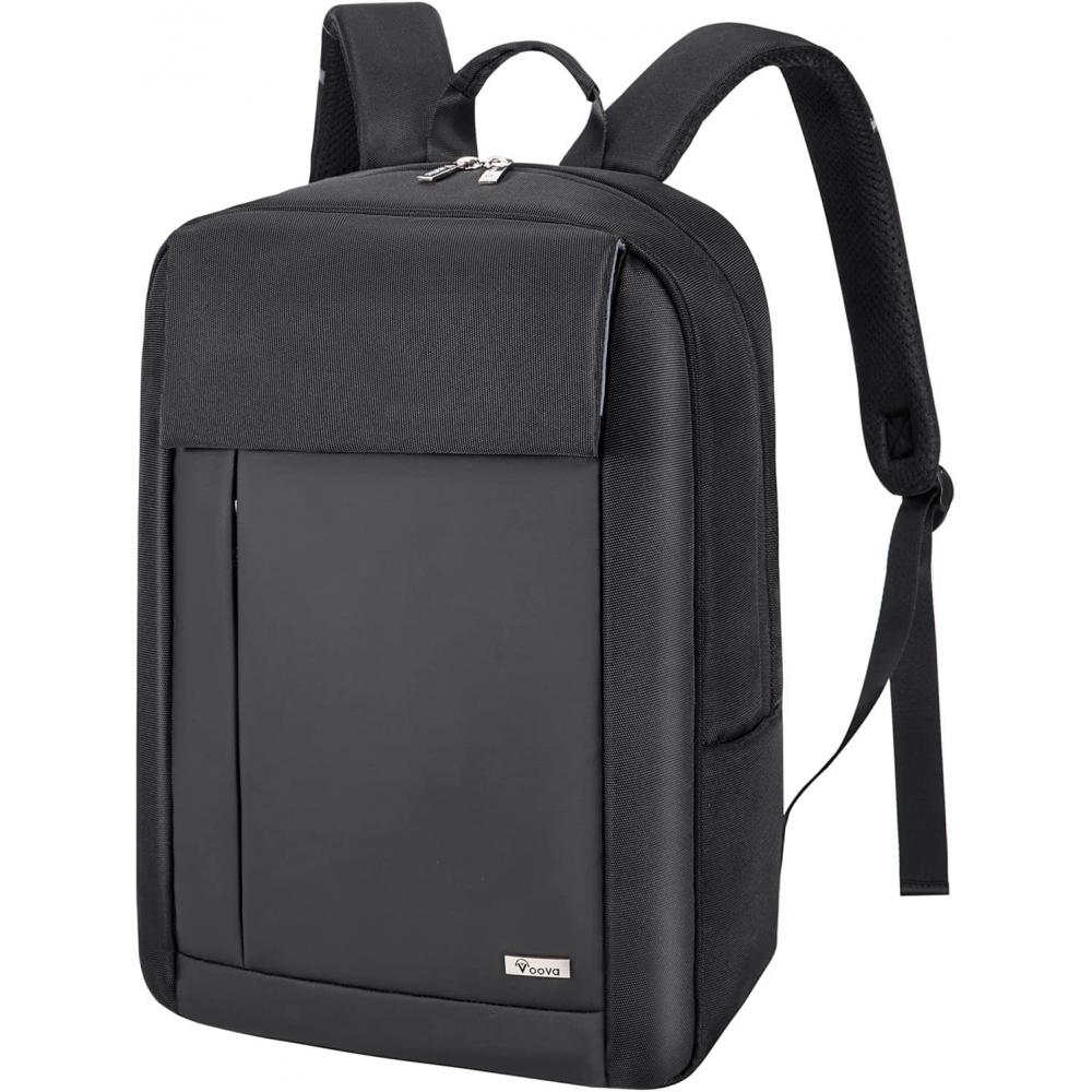 Mochila escolar para computadora portátil de viaje de negocios, se adapta a  una bolsa para laptop de 15.6 pulgadas, Negro -, Mochilas de viaje