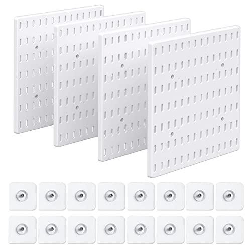 Nafenai Kit de organizador de pared con combinación de tablero perforado,  tablero perforado de 4 piezas