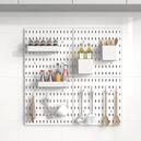 Nafenai Kit de organizador de pared con combinación de tablero perforado,  tablero perforado de 4 piezas y 11 accesorios colgantes modulares, kits de  panel de tablero perforado para montaje en pared, organizador