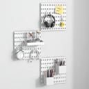 Nafenai Kit de organizador de pared con combinación de tablero perforado,  tablero perforado de 4 piezas