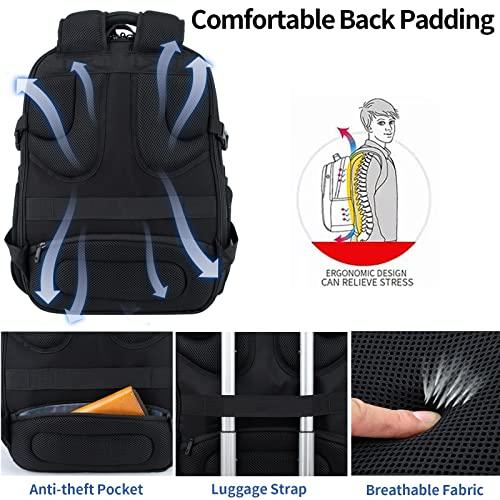 VANKEAN 17.3 Travel Laptop Backpack TSA Friendly, Water Resistant Anti ...