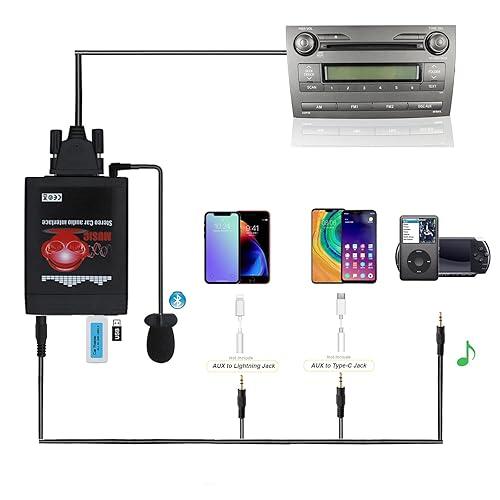 Bluetooth Car Kit, Car Audio USB AUX Input Adapter Builtin Bluetooth 5
