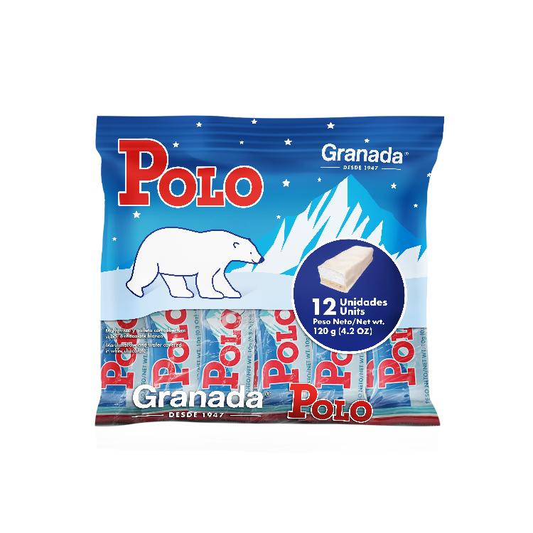 Polo 10G Bolsa De 12 Unidades Malvavisco Y Galleta Con Cobertura Sabor