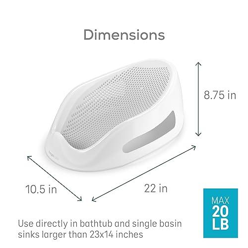 Angelcare Baby Bath Support (Grey) Ideal for Babies Less Than 6