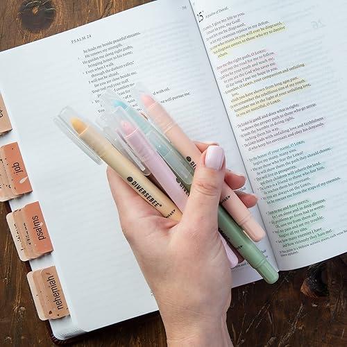 DIVERSEBEE Bible Highlighters and Pens No Bleed, 8 Pack Assorted Colors