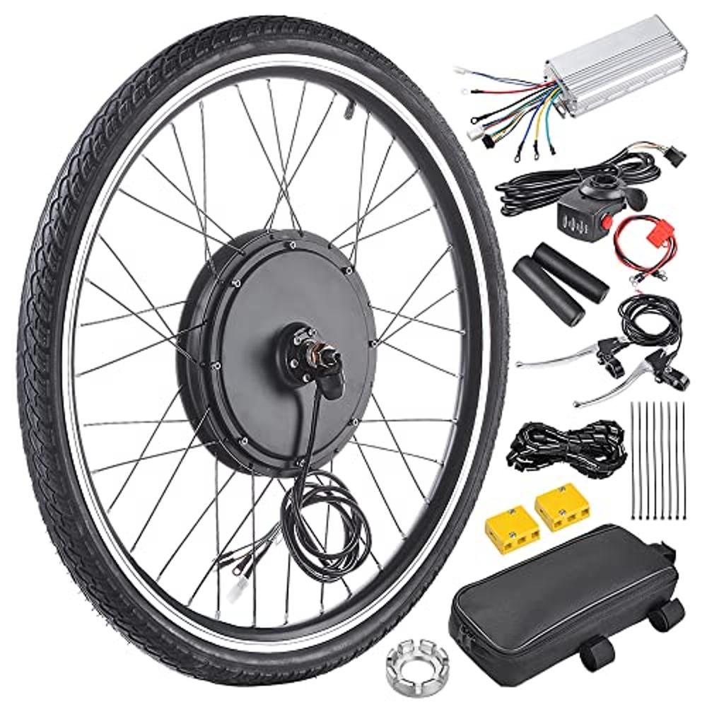 Kit de conversión de bicicleta eléctrica de rueda trasera de 19 pulgadas,  5000 W, controlador programable de onda sinusoidal de 72 V 100 A, sistema  de