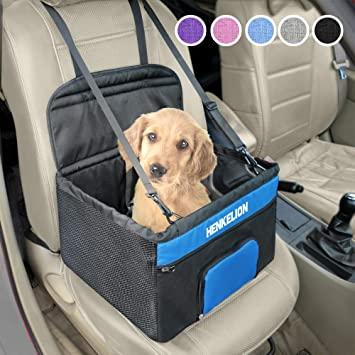 Asiento de coche para mascotas, asiento elevador para perro, asiento de  seguridad para viajes, el asiento para perro está hecho de materiales  Oxford
