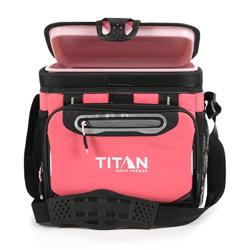 Titan by Arctic Zone Deep Freeze Cooler - Zipperless Hardbody Cooler - Deep Freeze Insulation, HardBody Liner, and SmartShelf - Tamaño 9 Can - Color Moss