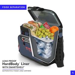 Titan by Arctic Zone Deep Freeze Cooler - Zipperless Hardbody Cooler - Deep Freeze Insulation, HardBody Liner, and SmartShelf - Tamaño 9 Can - Color Moss