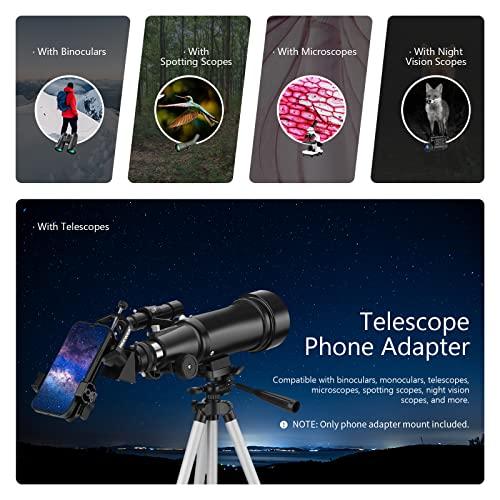 NEEWER Metal Telescope Phone Mount, 2.093.54 Universal Cell Phone