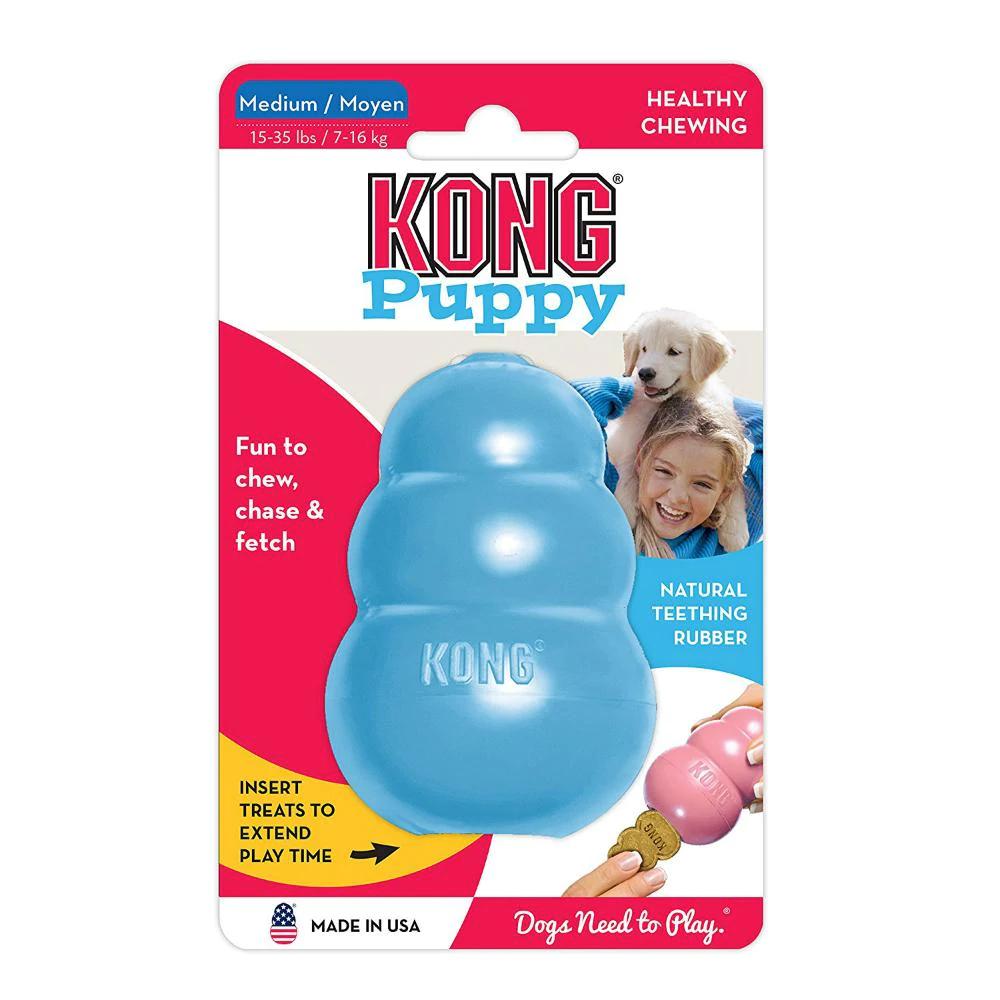 KONG PORTAPASABOCAS PUPPY M KONG  x 1 Juguete diseñado para cachorros en etapa de dentición, ideal para masticar y aliviar molestias en las encías.Características:Material: Caucho natural suave y resistente.Diseño: Forma irregular para re