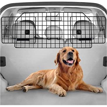 Barrera mejorada de doble capa para perros, mascotas, gatos, red  organizadora de malla de seguridad automática, bolsa de almacenamiento  ajustable y