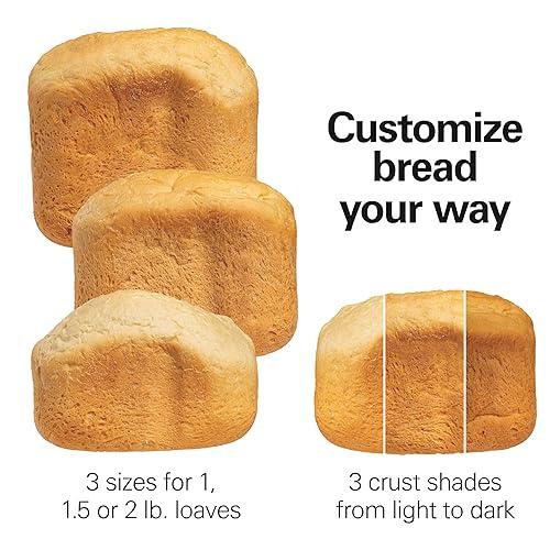 Hamilton Beach Bread Maker Machine, Digital, Programmable, 12 Settings