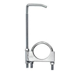 scottchen PRO 2.5 Universal Exhaust Clamp with Hanger, Heavy Duty Muffler Pipe Repair Bracket, 360° Adjustable Exhaust Hanger Insulator for Automotive Truck System, Zinc Plated (1 Pack) - Número de unidades 1 - Nombre de estilo 2.5in