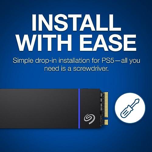 Seagate Game Drive PS5 NVMe SSD for PS5 2TB Internal Solid State Drive PCIe Gen4 NVMe 1.4