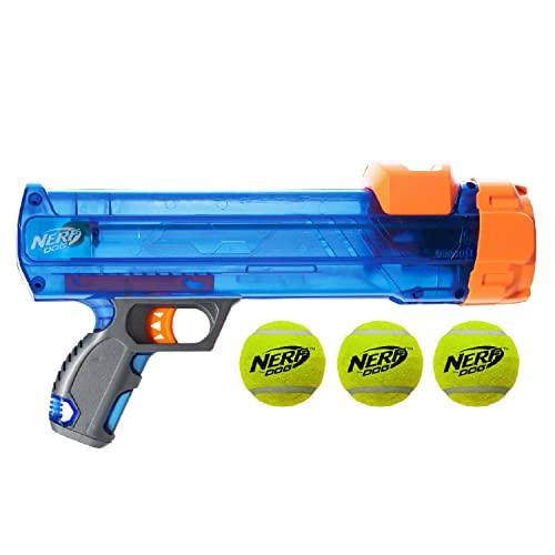 Juguete para perros Nerf Dog Tennis Ball Blaster, 12 in Translucent