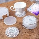 8 moldes de resina epoxi, moldes de silicona para resina, adecuados para  hacer macetas de silicona y posavasos de té (4 moldes redondos pequeños y 4  moldes cuadrados) : Precio Guatemala