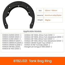 Loboo Motorcycle Tank Bag Expandable Motorcycle Bag, Magnetic Suction Quick Release No Contact With The Paint Surface Of The Fuel Tank Will Not Damage The Paint Surface, Compatible With HONDA
