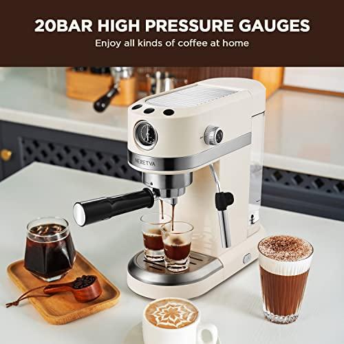 Espresso Machine Laekerrt 20 Bar CMEP01 Espresso Maker with Milk Frother  Steam Wand, Professional Espresso Coffee Machine for Cappuccino and Latte