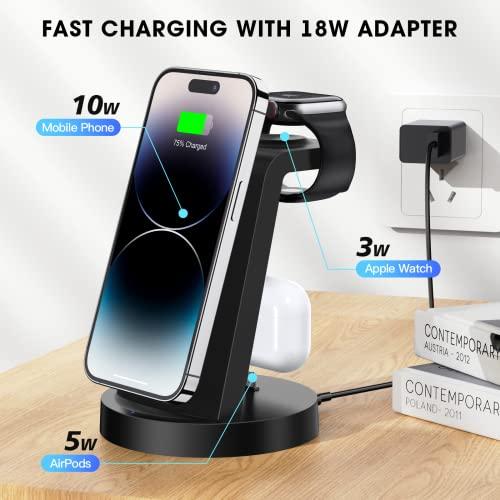 3 in 1 Charging Station: Charge Iphone Watch - Temu