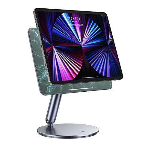 Soporte de escritorio ajustable de 4 brazos para laptop de 10 a 17 pulgadas  y monitor doble (11-27 pulgadas), compatible con MacBook, iPad Pro, iPad