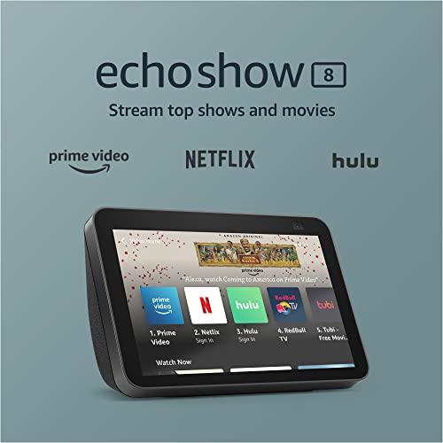 Echo Show 8 (2nd Gen, 2021 release)  HD smart display with Alexa  and 13 MP camera Charcoal B084DCJKSL - Best Buy