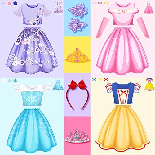 Meland Vestido de princesa – Ropa de vestir para niña – Disfraz de princesa  de juguete de regalo para niña de 3 a 8 años para cumpleaños o Navidad