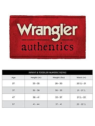 Wrangler Authentics Boys' Classic Denim Overall - Light Wash, Größe 4T, 100% Baumwolle