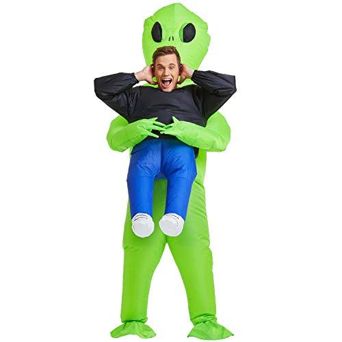 Disfraz Inflable De Jinete Rxtraterrestre Alien Para Adulto Halloween  Disfraces