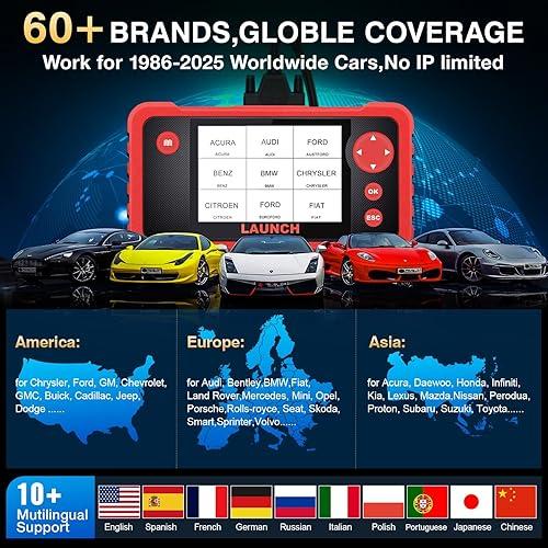 LAUNCH CRP123 OBD2 Scanner2024 Modelo más nuevo de motor/ABS/SRS/herramienta de escaneo de