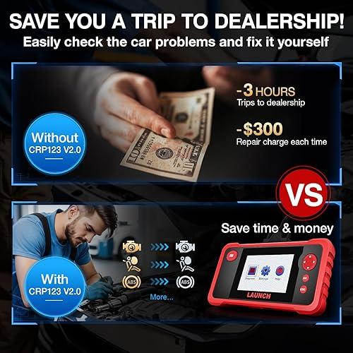 LAUNCH CRP123 OBD2 Scanner2024 Modelo más nuevo de motor/ABS/SRS/herramienta de escaneo de