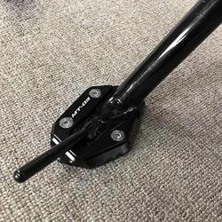 MOWOK Fit for YAMAHA MT03 MT-03 2014-2025 2026 2024 2023 2022 2021 2020 Foot Side Stand Fits Motorcycle Accessories CNC Aluminum Kickstand Extension Pad Support Plate (Black) - Color Black