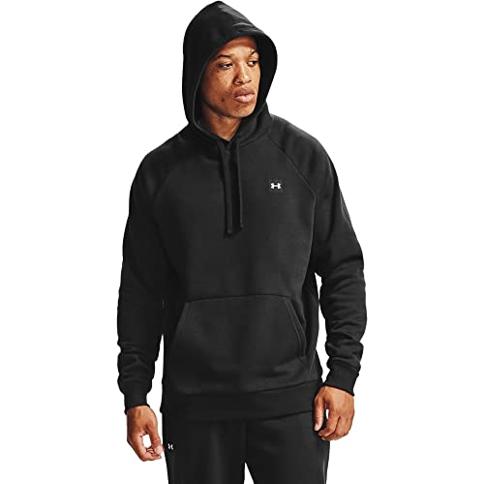  Under Armour - Sudadera con capucha de felpa, para hombre,  Negro, M : Ropa, Zapatos y Joyería