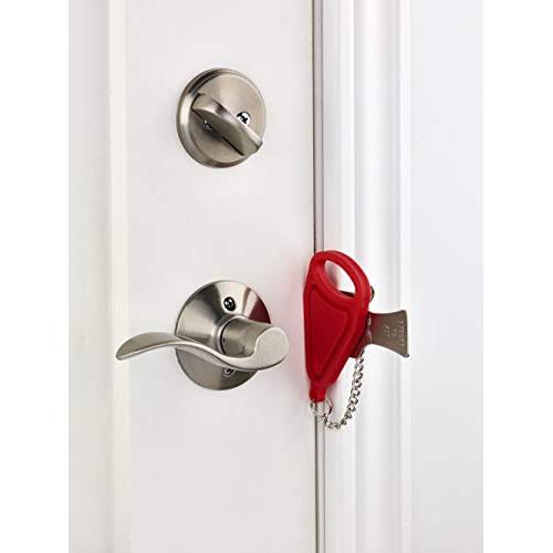  SHLD Pro Cerradura de puerta de viaje, cerradura de puerta de  seguridad portátil para puerta de habitación de hotel, Instala cerradura  portátil para puerta en segundos