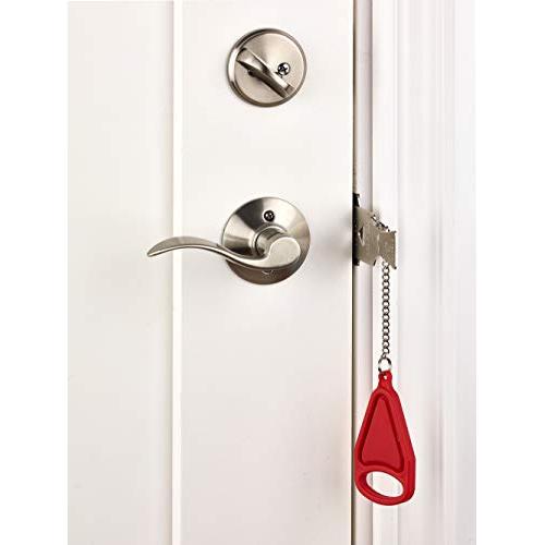 Cerradura de puerta portátil de seguridad para viajes, hogar, hotel,  apartamento, artículo imprescindible, casillero de puerta resistente para  mayor