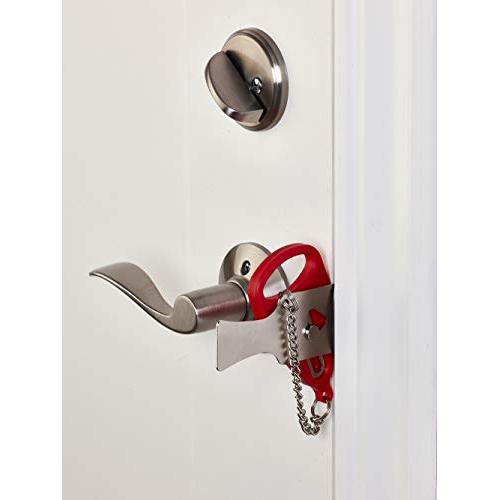 Addalock la cerradura de puerta portátil original de Rishon Enterprises  Inc. (1 pieza), para seguridad en el hogar, cerradura de seguridad de  apartamento, cerradura de puerta de viaje, cerradura AirBNB y artículos