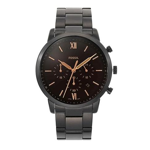 Reloj cron grafo Fossil Neutra para hombre con pulsera de acero